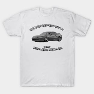 Honda Prelude Black/White 'Respect The Elders' T-Shirt